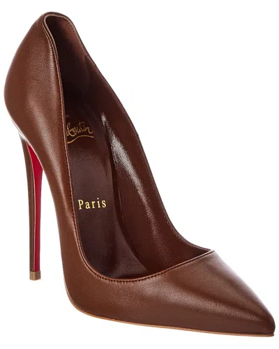 Christian Louboutin So Kate 120 Leather Pump In Brown