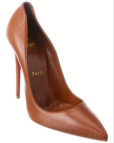 Christian Louboutin So Kate 120 Leather Pump In Brown