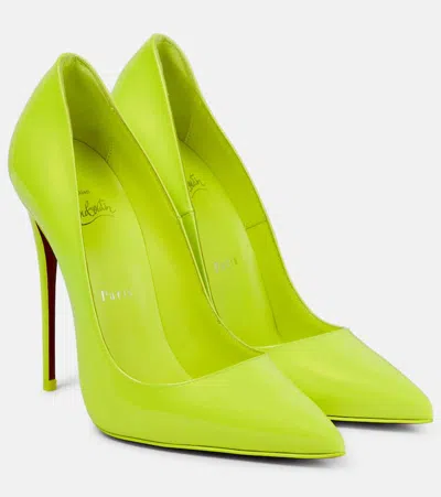 Christian Louboutin So Kate 120 Leather Pumps In Yellow