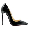 Christian Louboutin Stiletto Heel Calf Leather Pumps In Black