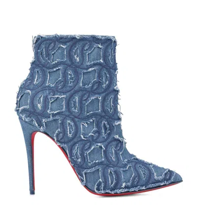 Christian Louboutin Womens  So Kate Booty 100 Heeled Boots In Blue