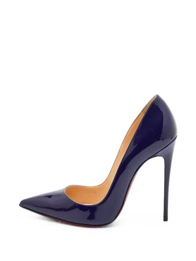Pre-owned Christian Louboutin So Kate Pointed-toe Pumps In Blue