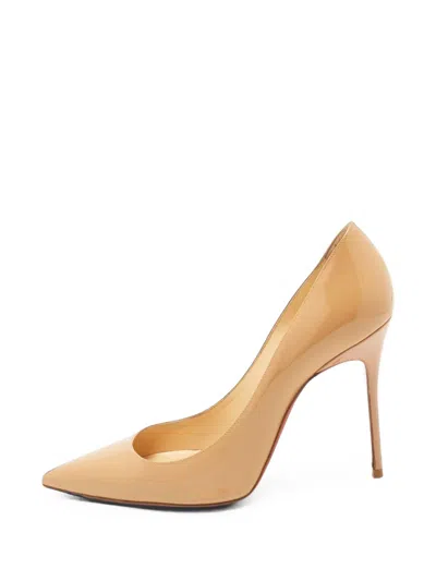 Pre-owned Christian Louboutin So Kate Pointed-toe Pumps In Neutrals