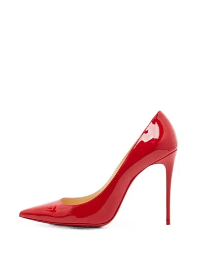 Pre-owned Christian Louboutin So Kate Pointed-toe Pumps In Red