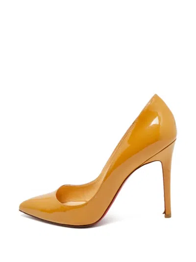 Pre-owned Christian Louboutin So Kate Pumps In Neutral
