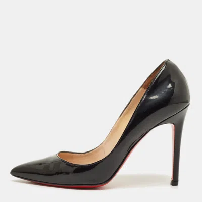 Pre-owned Christian Louboutin So Kate Size 38 Black Patent Leather Pumps