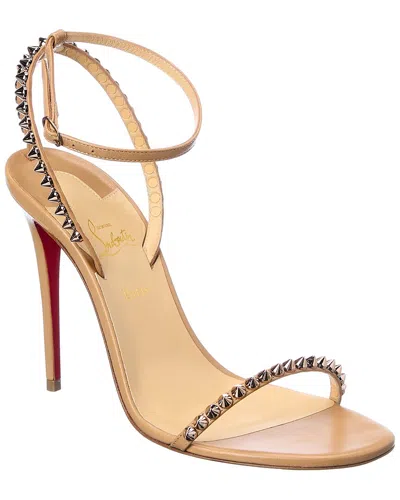 Christian Louboutin So Me 100 Leather Sandal In Beige