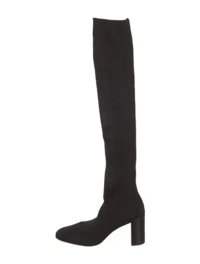 Pre-owned Christian Louboutin Sock Boots In Black