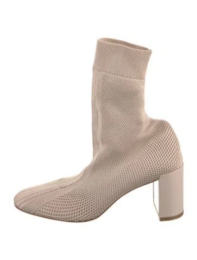 Pre-owned Christian Louboutin Sock Boots In Neutral