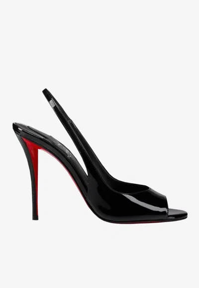 Christian Louboutin Sofia Z 110 Slingback Sandals In Patent Leather In Multi