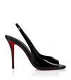 Christian Louboutin Sofia Z 110 Slingback Sandals In Patent Leather In Black