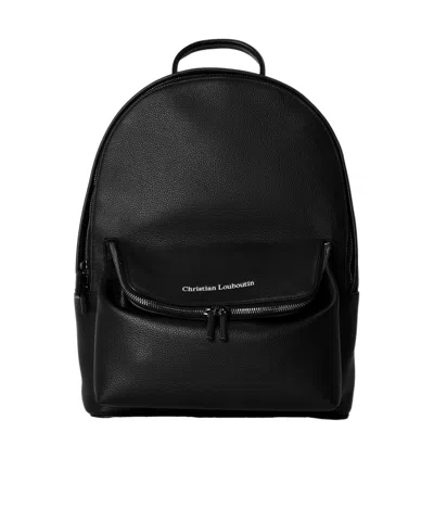 Christian Louboutin Solid Color Backpack In Orange