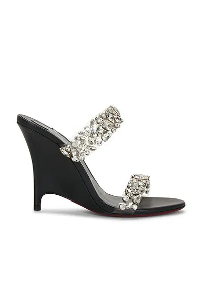 Christian Louboutin Solo Zee Jewel 100 Wedge Sandal In Multi
