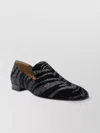 Christian Louboutin Sparkling Loafers With Leather Sole And Round Toe