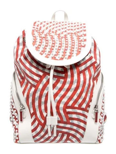 Pre-owned Christian Louboutin Spike Backpack In Multicolor