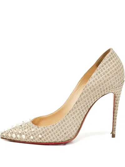 Pre-owned Christian Louboutin Spike Embellishment Pumps