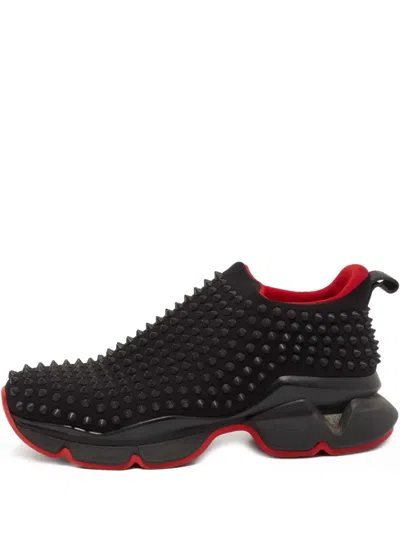 Pre-owned Christian Louboutin Spike Sock Sneakers