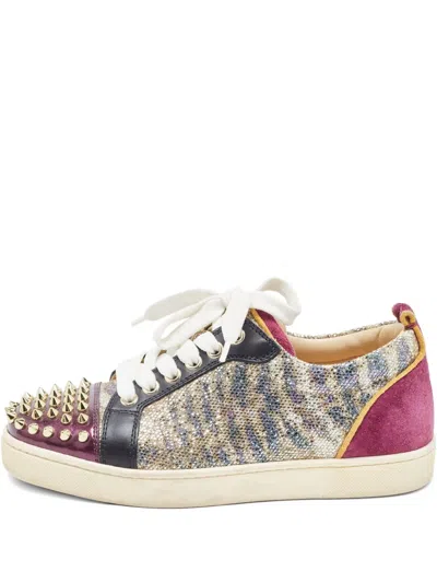 Pre-owned Christian Louboutin Spike Stud-detail Sneakers