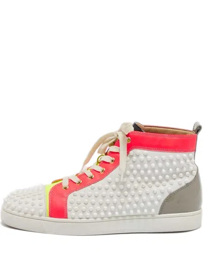 Pre-owned Christian Louboutin Spike-studded Sneakers