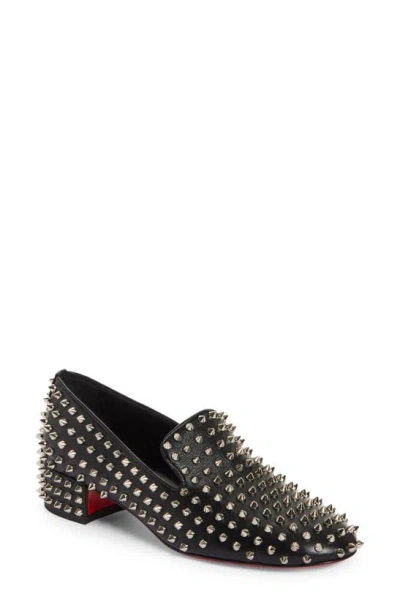 Christian Louboutin Spikeasy Studded Loafer In Black