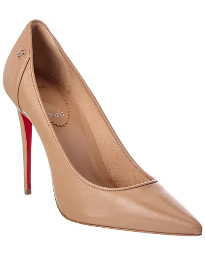 Christian Louboutin Sporty Kate 100 Leather Pump In Transparent