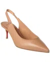 Christian Louboutin Sporty Kate 55 Leather Slingback Pump In Beige