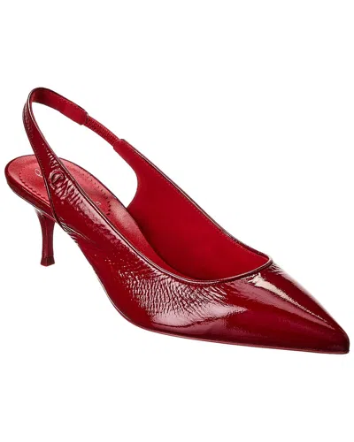 Christian Louboutin Sporty Kate Patent Red Sole Slingback Pumps In Loubilin Loubi