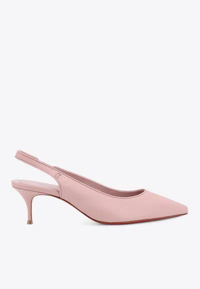 Christian Louboutin Sporty Kate 55 Leather Slingback Pumps