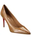 Christian Louboutin Sporty Kate 85 Leather Pump In Brown
