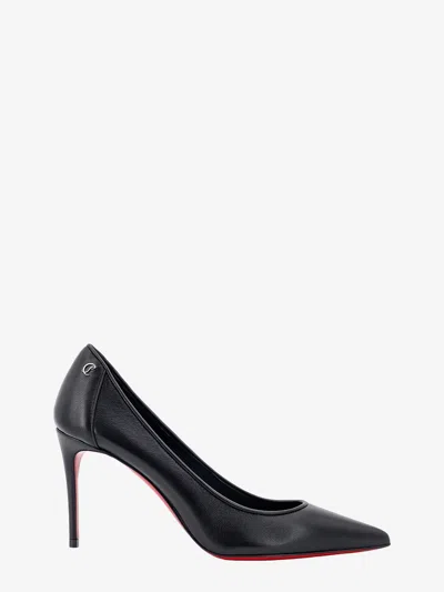 Christian Louboutin Sporty Kate 85 Leather Pumps In Black
