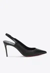 Christian Louboutin Black Sporty Kate Slingback Décolleté In Black