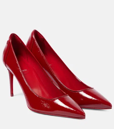Christian Louboutin Sporty Kate Patent Leather Pumps 85 In Red