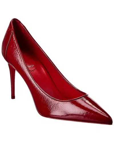 Christian Louboutin Sporty Kate 85 Patent Pump In Red