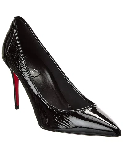 Christian Louboutin Sporty Kate 85 Patent Pump In Black