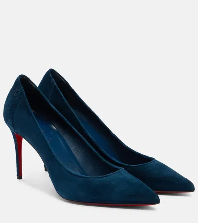 CHRISTIAN LOUBOUTIN SPORTY KATE 85 SUEDE PUMPS
