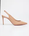 Christian Louboutin Sporty Kate Leather Red Sole Slingback Pumps