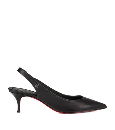 Christian Louboutin Women Sporty Kate Sling 55 Leather Slingback Pumps In Black
