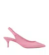 Christian Louboutin Womens Calipso Sporty Kate Sling 55 Leather Heeled Courts In Pink
