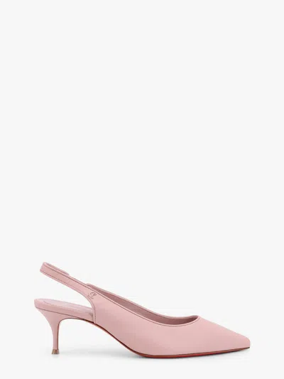 Christian Louboutin Sporty Kate Leather Slingback With Metal Monogram