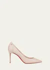 Christian Louboutin Sporty Kate Napa Red Sole Pumps In Leche