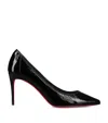 Christian Louboutin Sporty Kate 85 Patent-leather Courts In Black