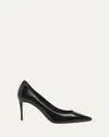 Christian Louboutin Sporty Kate Patent Red Sole Pumps In Black