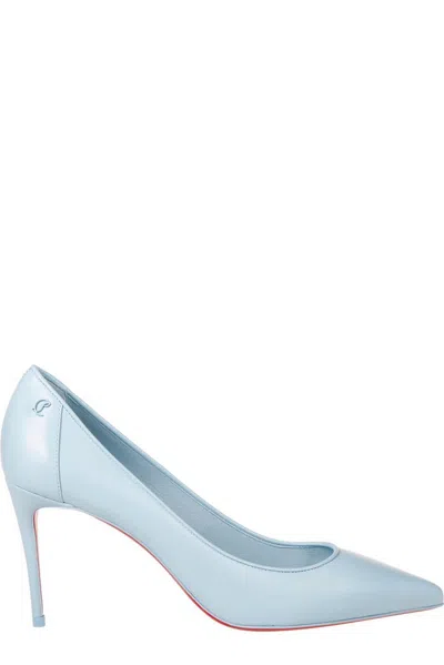 Christian Louboutin Sporty Kate Pointed Toe Pumps In Blue