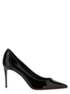 Christian Louboutin Pointed Toe Pumps Featuring Signature Sole In Black