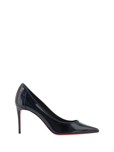 Christian Louboutin Sporty Kate 85mm Patent Soft Lining Red Sole Pumps In Black