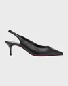 Christian Louboutin 55mm Sporty Kate Nappa Slingback Pumps In Black