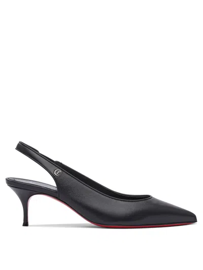 Christian Louboutin Sporty Kate Sling 55 Nappa/lining Heeled Shoes Black