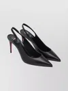 Christian Louboutin Sporty Kate Slingback Pointed Toe Stiletto In Black