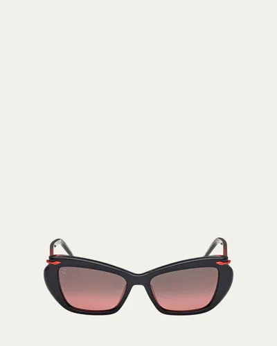 CHRISTIAN LOUBOUTIN SQUARE ACETATE SUNGLASSES