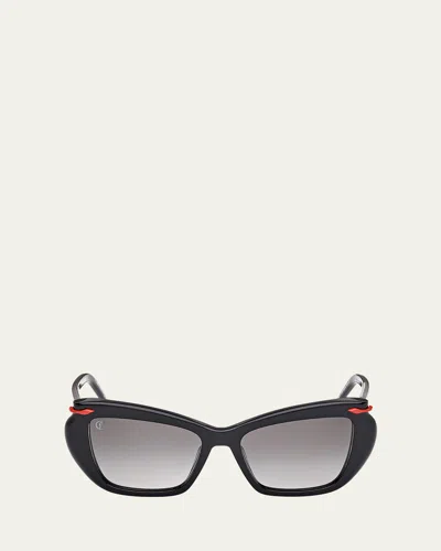CHRISTIAN LOUBOUTIN SQUARE ACETATE SUNGLASSES